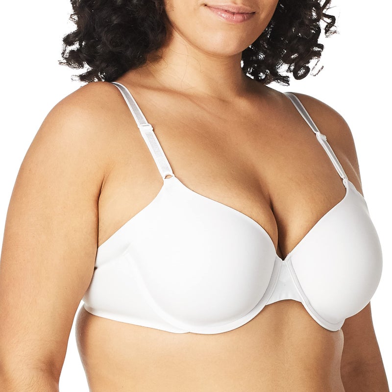 Olga Women's Plus-Size No Side Effects Underwire Contour Bra Bra, White, 42DD - Image 1